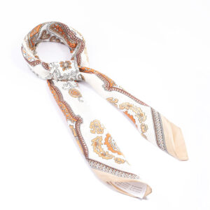 Brown Fabric Western Scarf