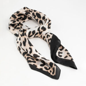 Leopard Fabric Satin Scarf