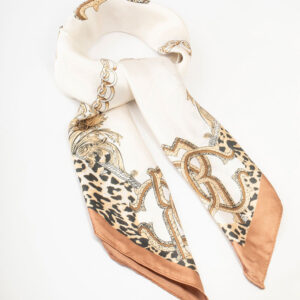 Leopard & Fabric Scarf