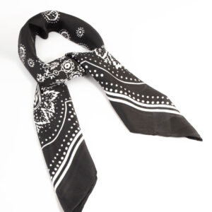 Classic Black  Fabric Scarf