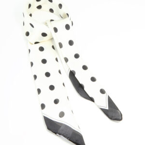 Polka Dot Print Fabric Scarf