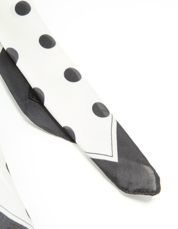 Polka Dot Print Fabric Scarf - Image 3